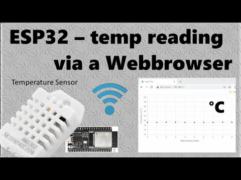 IoT - real time temperature chart in Webbrowser with ESP32 and WiFi