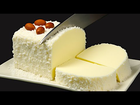 Only milk and condensed milk! Lightning-fast dessert in 5 minutes! No oven, no gelatin!