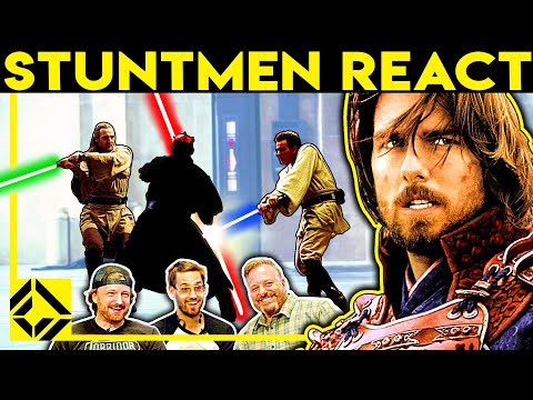 Stuntmen React to Bad & Great Hollywood Sword Fights 1