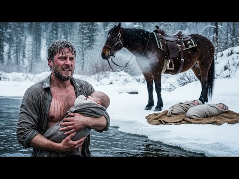 They Left Three Babies in an Icy Creek—But a Broken Cowboy Jumped to Save Them Before They Sank…