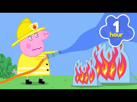 Mummy Pig is a FIREFIGHTER 👩‍🚒 Training for EMERGENCY 🚨 Peppa Pig Full Episodes | 1 Hour