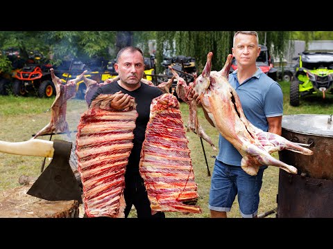 COOKING MEAT with POTATOES for 350 people. ENG SUB