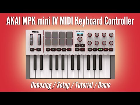 AKAI MPK mini IV MIDI Keyboard Controller | Unboxing / Setup / Tutorial / Demo