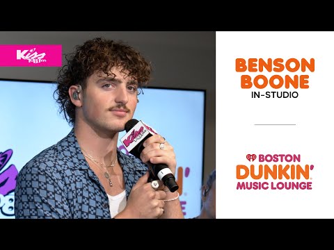 Benson Boone in the Dunkin’ Music Lounge
