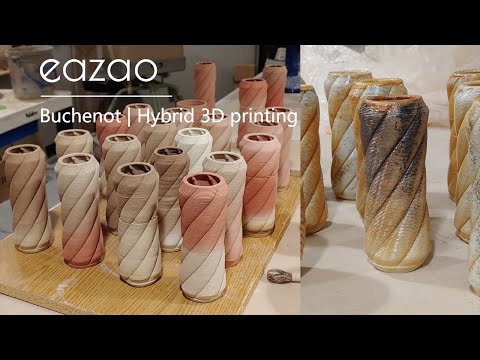 Buchenot tutorial | Hybrid 3D printing of 2 types of clay