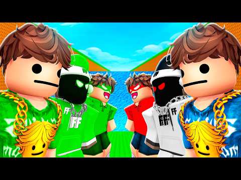 REAL Youtubers vs FAKE Youtubers In Escape Tsunami!