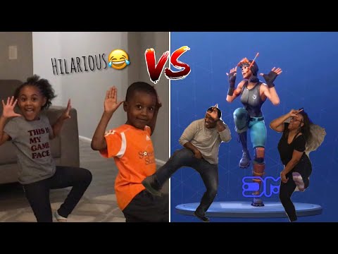 Family Fortnite Challenge: Parents VS Kids