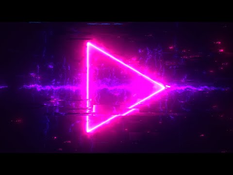 Cyberpunk Hi-Tech Glitch Neon Arrow Animation Background video | Footage | Screensaver