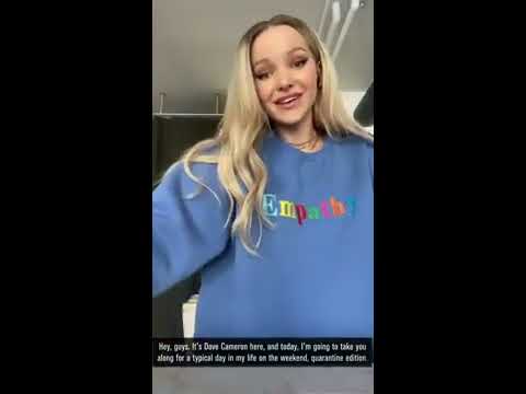 A day in the life of Dove Cameron in quarantine