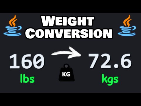 Let's code a WEIGHT CONVERTER in Java! 🏋️