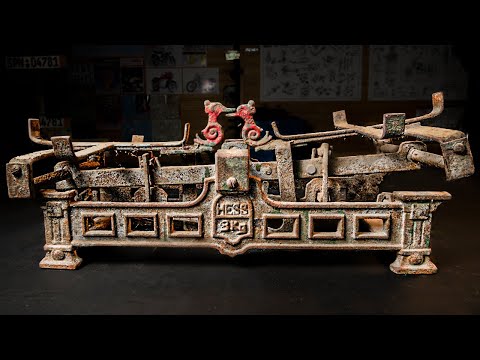 Restoration of bent balance of 1934 from scrap metal