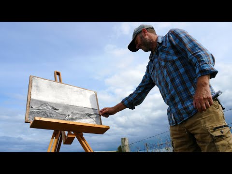 Charcoal Drawing | Plein Air at The Rumps, Cornwall