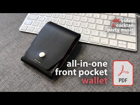 All-in-One Front Pocket Leather Wallet | PDF Pattern and how to do it