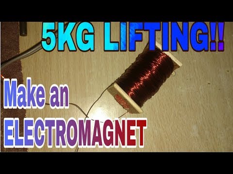 How to make a Powerful Electromagnet (5KG LIFTING)