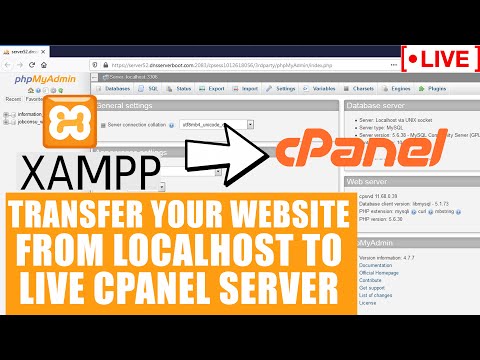 [🔴LIVE] How to migrate your website from localhost Xampp to Live cPanel server?