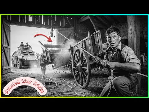 Farm Boy Rigged a Simple Wagon Pulley… And Wiped Out an Entire Italian Tank Crew in Seconds!