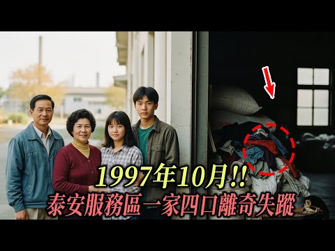 1997年10月!! 泰安服務區一家四口離奇失蹤——12年後，在倉庫的舊衣堆中發現了駭人線索…