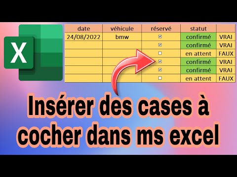 insérer des cases à cocher dans excel
