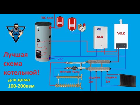 Лучшая схема котельной для частного дома! 💵🏡(100-200 квадратных метров, 1-2этажа)