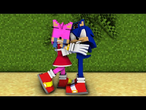 AMY ROSE + SONIC AND TAILS - Drowning | FNF Minecraft Animation