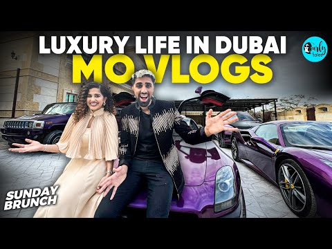 MoVlogs Shows His Supercars At His Mansion In Dubai Ft. Kamiya Jani | Sunday Brunch | CurlyTales ME