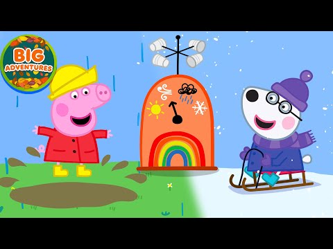 Peppa Pig's HOT vs COLD Day Adventure! ❄️🔥 Weather Station | Full Episodes | Cartoon | 49 Minutes