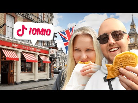 Wir testen 3 VIRALE TIKTOK FOODSPOTS in LONDON! 🤤🇬🇧 (mit Julia)