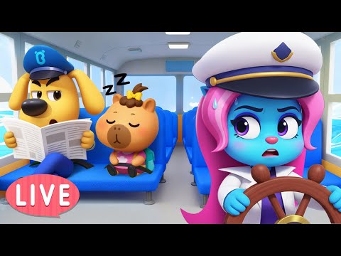 🔴LIVE | School Boat Safety | Useful Story | Police Cartoon | Safety Rules | Sheriff Labrador