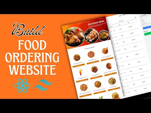 Build a Food Delivery Website With React JS & TailwindCSS | React Food Delivery Website 