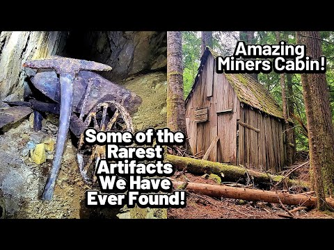 Miners Cabin is still Standing! Incredible Artifacts Found 1890s Abandoned Gold Mine