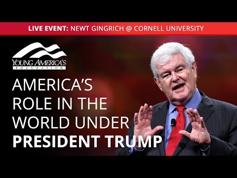 Newt Gingrich LIVE at Cornell University
