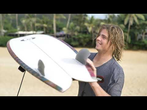 Noa Deane Flairs Out On A Dane Reynolds-Inspired Channel Islands Fish Beard