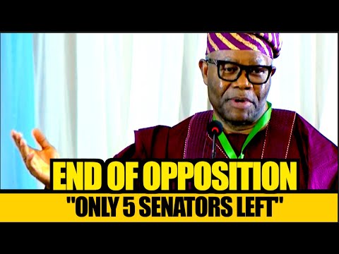Akpabio Boasts In Shocking Speech - “Only About 5 Senators Left In Opposition”