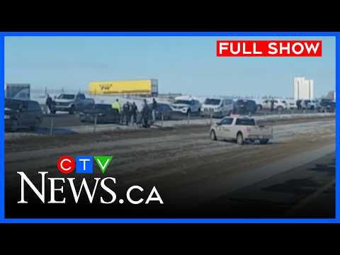 Man dead after being shot on QEII while driving | CTV News Edmonton at Five for March 16, 2026
