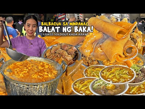 120Kgs "BALBACUA BALAT at TABA ng BAKA sa MINDANAO!" | Mindanao Street Food