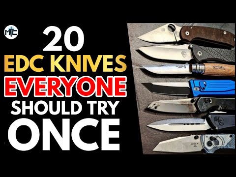 Top 20 FAMOUS EDC Folding Knives EVERYONE Should Try ONCE!