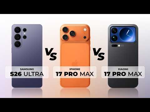 iPhone 17 Pro Max Vs Samsung Galaxy S26 Ultra Vs Xiaomi 17 Pro Max | Full Specs Comparison