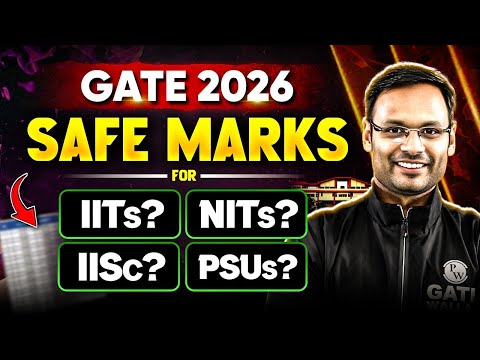 GATE 2026 Safe Marks For IIT / NIT / IISC / PSUs Recruitment | Cutoff, Rank & Admission Guide