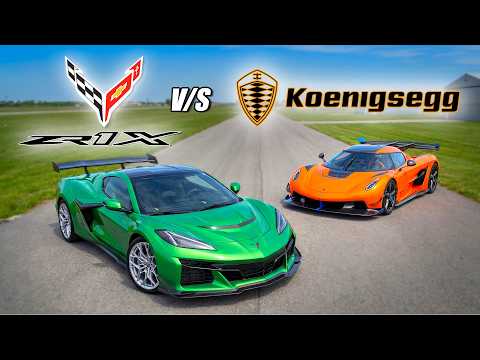 Corvette ZR1X VS Koenigsegg Jesko Drag Race *WORLD’S QUICKEST CARS*