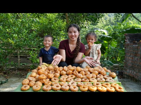How to make giant green bean cakes to sell at the market with my little daughter