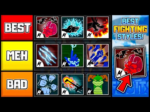 Ranking & Showcasing All Fighting Styles In Blox Fruits! | Tier List