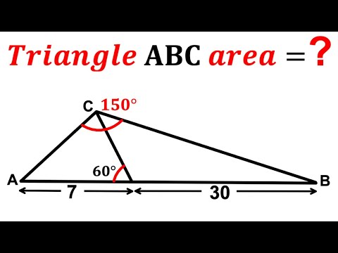 Can you find area of the triangle ABC? | (Law of Cosines) | #math #maths | #geometry