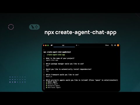 Introducing "npx create-agent-chat-app"