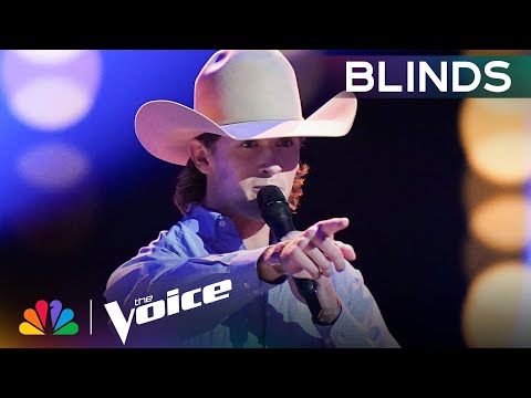 Cowboy Rowdy Shea Shows Guts with "You Shouldn't Kiss Me Like This" | The Voice Blind Auditions