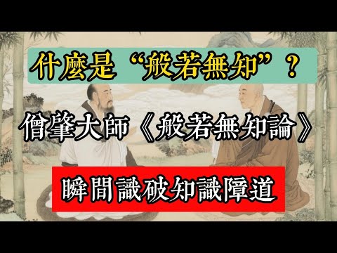 什麼是“般若無知”？僧肇大師《般若無知論》，瞬間識破知識障道！#佛教 #佛家 #佛法 #佛學知識 #佛學智慧 #修心修行 #佛教文化 #禪悟人生 #傳統文化