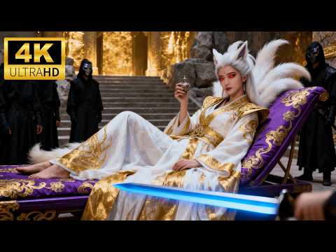 A nine-tailed fox demoness used her charm to fight 20 martial arts masters single-handedly.