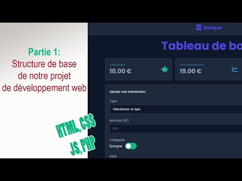 Fullstack #1/27 : Structure de base HTML avec mise en forme CSS (#flexbox )