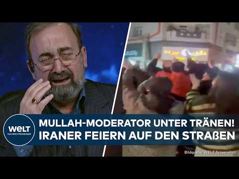 IRAN: Moderator verkündet Chameneis Tod unter Tränen! Iraner feiern auf den Straßen Teherans