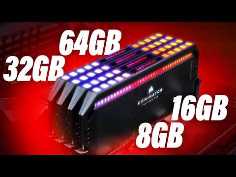 Wie viel RAM braucht man 2025?! 8GB vs. 16GB vs. 32GB vs. 64GB!