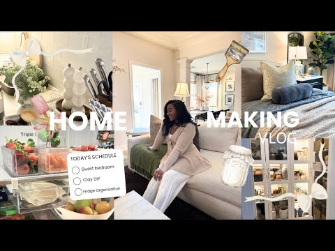 HOMEMAKING VLOG✨Home Decor, Fridge Organization, Pottery DIY, Guest Bedroom Makeover, | WEEK 5 2026